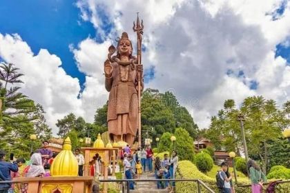 Giant Shiva statue at Ganga Talao, Mauritius